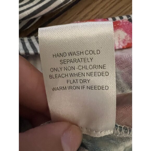 Daniel Rainn Floral Top Size M Elastic Neck Blouse Cottagecore Boho Peasant - Picture 10 of 10